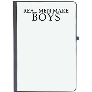                       UDNAG Ruled Notebook Diary 'Boy | real men make boys', [A5 80Pages 80GSM]                                              