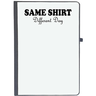                       UDNAG Ruled Notebook Diary 'Shirt | same shirt different day', [A5 80Pages 80GSM]                                              