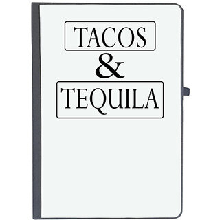                       UDNAG Ruled Notebook Diary 'Tacos | tacos and tequila', [A5 80Pages 80GSM]                                              