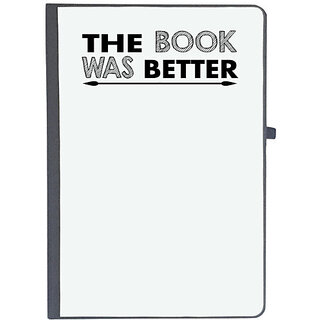                       UDNAG Ruled Notebook Diary 'Reading | the book was better', [A5 80Pages 80GSM]                                              