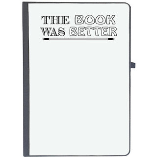                       UDNAG Ruled Notebook Diary 'Reading | the book was better,m', [A5 80Pages 80GSM]                                              
