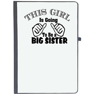                       UDNAG Ruled Notebook Diary 'Pregnancy | this girl is going to be a big sister', [A5 80Pages 80GSM]                                              