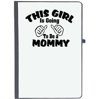                       UDNAG Ruled Notebook Diary 'Mother | this girl is going to be a mommy', [A5 80Pages 80GSM]                                              