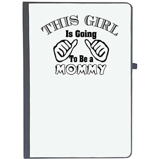                       UDNAG Ruled Notebook Diary 'Mother | this girl is going to be a mommyw', [A5 80Pages 80GSM]                                              