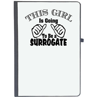                       UDNAG Ruled Notebook Diary 'Mother | this girl is going to be a surrogate', [A5 80Pages 80GSM]                                              