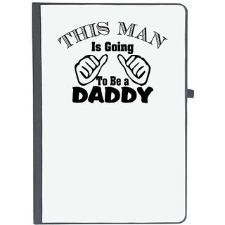                       UDNAG Ruled Notebook Diary 'Father | this man is going to be a daddy', [A5 80Pages 80GSM]                                              
