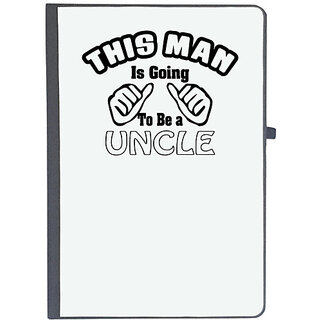                       UDNAG Ruled Notebook Diary 'Uncle | this man is going to be a uncle,p', [A5 80Pages 80GSM]                                              