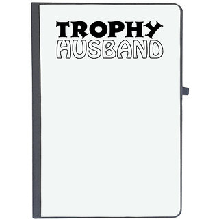                       UDNAG Ruled Notebook Diary 'Husband | trophy husband', [A5 80Pages 80GSM]                                              