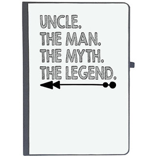                       UDNAG Ruled Notebook Diary 'Uncle | uncle the man the myth', [A5 80Pages 80GSM]                                              