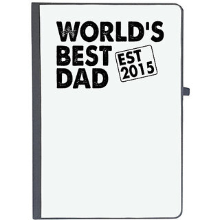                       UDNAG Ruled Notebook Diary 'Dad | world is best dad est 2019', [A5 80Pages 80GSM]                                              