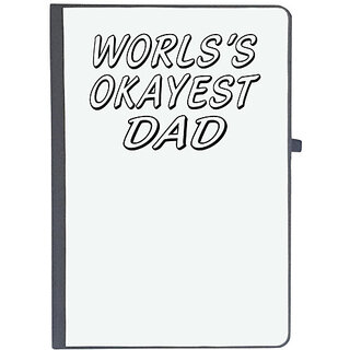                       UDNAG Ruled Notebook Diary 'Father | world is okayest dad,n', [A5 80Pages 80GSM]                                              