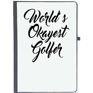                       UDNAG Ruled Notebook Diary 'Golf | world is okayest golfer', [A5 80Pages 80GSM]                                              