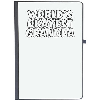                       UDNAG Ruled Notebook Diary 'Grandfather | world is okayest grandpa', [A5 80Pages 80GSM]                                              