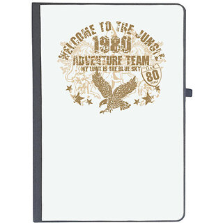                       UDNAG Ruled Notebook Diary 'Eagle | Flying eagle', [A5 80Pages 80GSM]                                              