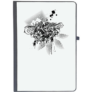                       UDNAG Ruled Notebook Diary 'Flower | Leaf and flower', [A5 80Pages 80GSM]                                              