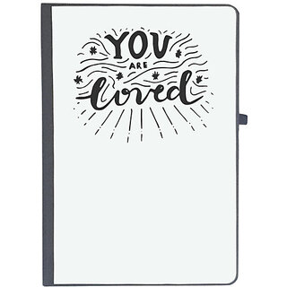                       UDNAG Ruled Notebook Diary 'Love | You loved', [A5 80Pages 80GSM]                                              