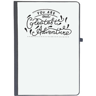                      UDNAG Ruled Notebook Diary 'Adventure | You are greatest adventure', [A5 80Pages 80GSM]                                              