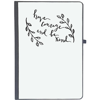                      UDNAG Ruled Notebook Diary 'Courage | Have courage and be kind', [A5 80Pages 80GSM]                                              