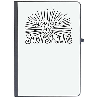                       UDNAG Ruled Notebook Diary 'Sunshine | You are my sunshine', [A5 80Pages 80GSM]                                              
