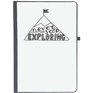                       UDNAG Ruled Notebook Diary 'Exploring | Never stop exploring', [A5 80Pages 80GSM]                                              