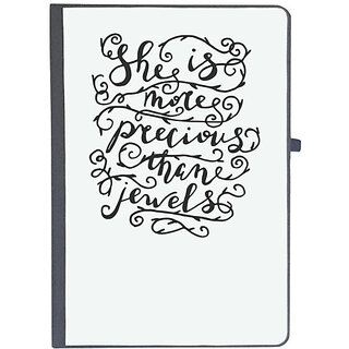                       UDNAG Ruled Notebook Diary 'Baby | She is more precious than jewels', [A5 80Pages 80GSM]                                              