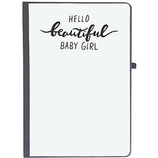                       UDNAG Ruled Notebook Diary 'Baby girl | Hello beautiful baby girl', [A5 80Pages 80GSM]                                              