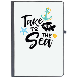                      UDNAG Ruled Notebook Diary 'Sea | Take me to the sea', [A5 80Pages 80GSM]                                              