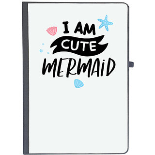                       UDNAG Ruled Notebook Diary 'Mermaid | I am cute mermaid', [A5 80Pages 80GSM]                                              