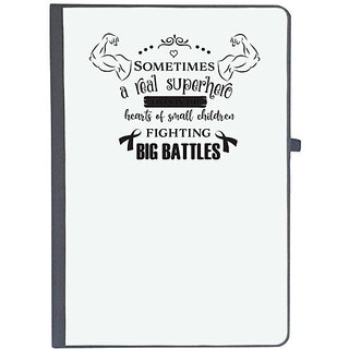                       UDNAG Ruled Notebook Diary 'Battles | A Real Superhero', [A5 80Pages 80GSM]                                              