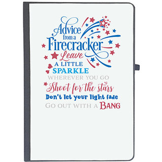                       UDNAG Ruled Notebook Diary 'Advice | Advice from a Firecracker', [A5 80Pages 80GSM]                                              