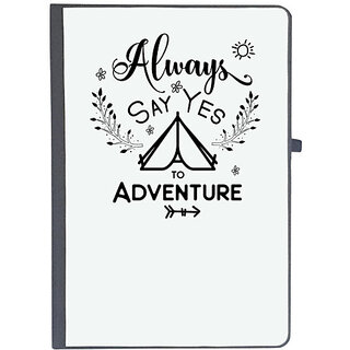                       UDNAG Ruled Notebook Diary 'Adventure | Always say yes to adventure', [A5 80Pages 80GSM]                                              