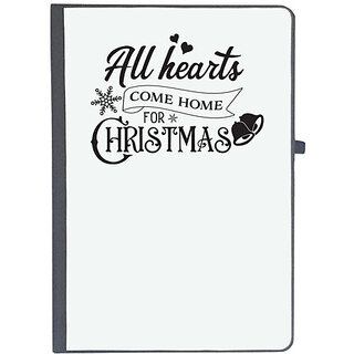                       UDNAG Ruled Notebook Diary 'Christmass | All Hearts Come Home for Christmas', [A5 80Pages 80GSM]                                              