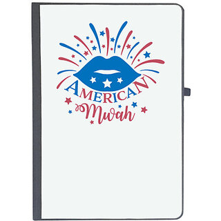                       UDNAG Ruled Notebook Diary 'America | American Mwah', [A5 80Pages 80GSM]                                              