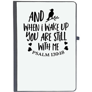                       UDNAG Ruled Notebook Diary 'Adventure | And when I wakeup you are still with me', [A5 80Pages 80GSM]                                              