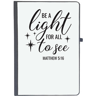                       UDNAG Ruled Notebook Diary 'Saying | Be A Light For All To See', [A5 80Pages 80GSM]                                              