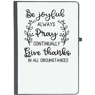                       UDNAG Ruled Notebook Diary 'Thanks Giving | Be Joyful', [A5 80Pages 80GSM]                                              