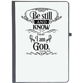                       UDNAG Ruled Notebook Diary 'Be still | Be still and know that I am', [A5 80Pages 80GSM]                                              