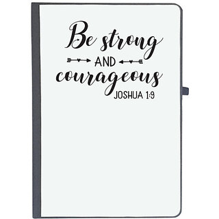                       UDNAG Ruled Notebook Diary 'Strong and Courageous | Be Strong', [A5 80Pages 80GSM]                                              