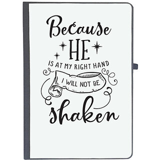                       UDNAG Ruled Notebook Diary 'Right hand | Because He is At My Right Hand', [A5 80Pages 80GSM]                                              