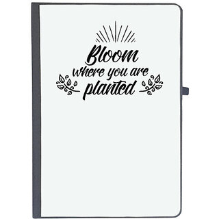                       UDNAG Ruled Notebook Diary 'Planted | Bloom where you are planted', [A5 80Pages 80GSM]                                              