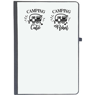                       UDNAG Ruled Notebook Diary 'Camping | Camping Cutie & Camping Rebel', [A5 80Pages 80GSM]                                              