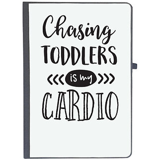                       UDNAG Ruled Notebook Diary 'Cardio | Chasing Toddlers', [A5 80Pages 80GSM]                                              