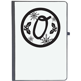                       UDNAG Ruled Notebook Diary 'Christmass | Christmas Monogram Alphabet O', [A5 80Pages 80GSM]                                              
