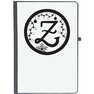                       UDNAG Ruled Notebook Diary 'Christmass | Christmas Monogram Alphabet Z', [A5 80Pages 80GSM]                                              