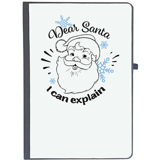                       UDNAG Ruled Notebook Diary 'Christmass | Dear Santa I Can Explain', [A5 80Pages 80GSM]                                              