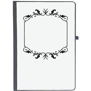                       UDNAG Ruled Notebook Diary 'Floral | Decorative Frame1', [A5 80Pages 80GSM]                                              