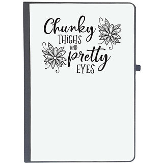                       UDNAG Ruled Notebook Diary 'Christmass | Chunky Thighs and Pretty Eyes', [A5 80Pages 80GSM]                                              