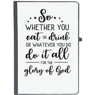                       UDNAG Ruled Notebook Diary 'GLory | Do it All for the Glory', [A5 80Pages 80GSM]                                              