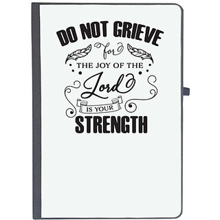                       UDNAG Ruled Notebook Diary 'Strength | Do Not Grieve', [A5 80Pages 80GSM]                                              