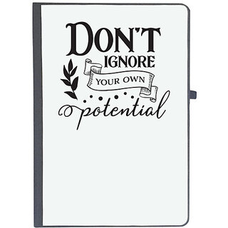                       UDNAG Ruled Notebook Diary 'Potential | Don't Ignore Your Own Potential', [A5 80Pages 80GSM]                                              